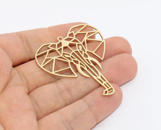Brass Mammoth Pendant
