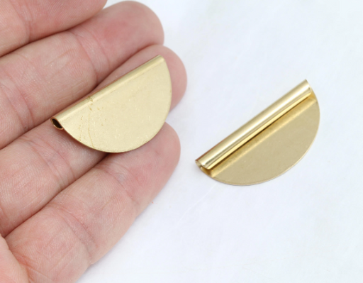 Brass Semicircle Pendant