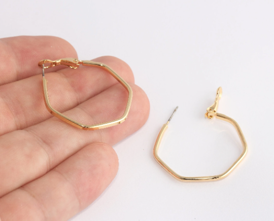 Hexagon Earrings