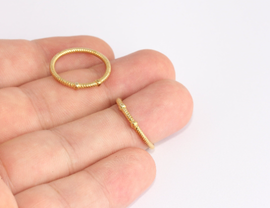 17 mm Ham Pirinç Tel Halkaları, Kapalı Halkalar, Örgülü Tel SLM760