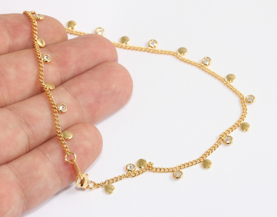 Shiny Gold Coin Bracelet