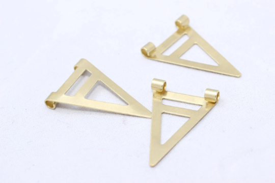 Brass Triangle Charms