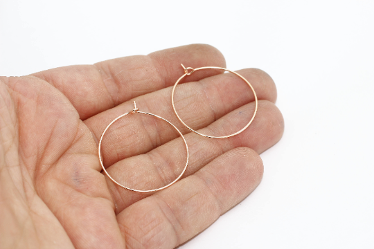 oop Earrings, Circle Wire Earrings