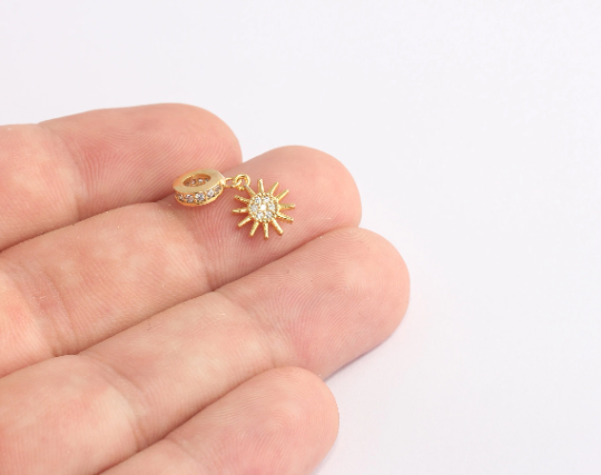 Shiny Gold Sun Beads