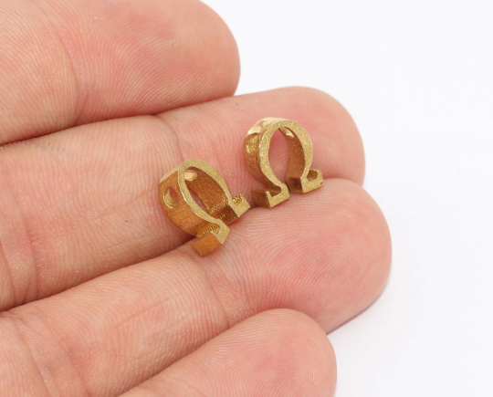 Brass Omega Letter