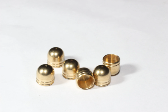 7x8mm Raw Brass End Cap, Inner Size 7mm, Bead Cap, NED44