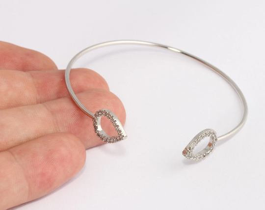 Rhodium Plated Cuff