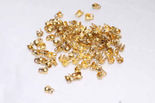 Brass Ball Chain Crimps