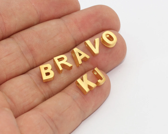 Letter Charms, Letter Beads