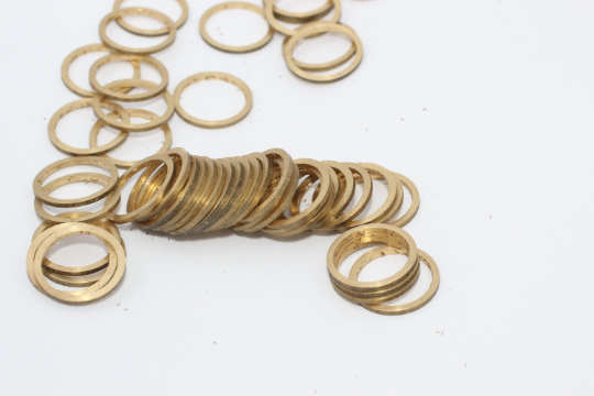 17mm Raw Brass Closed Ring, Connectors, Circle Connector, CHK246