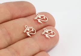 10mm Rose Gold Egyptian Eye, Eye Of Horus Charms, Rose MTE571