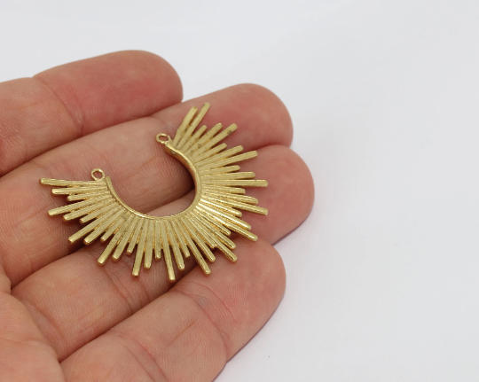 Brass Moon Pendant
