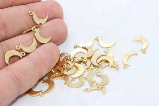 Brass Moon Charms