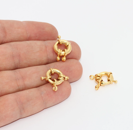 Matt Gold Spring Clasp