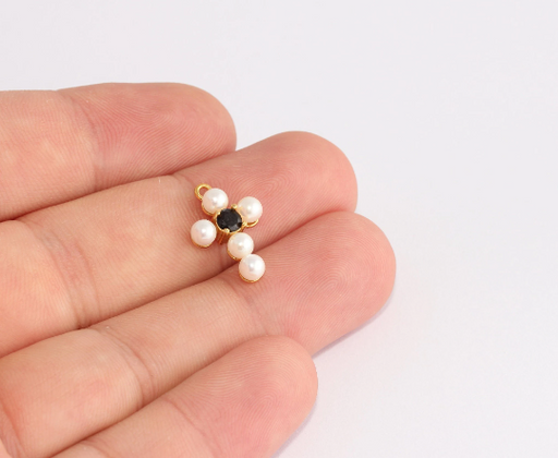 Shiny Gold Cross Charms