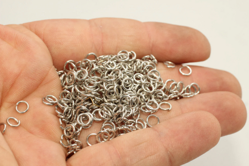 Rhodium Plated Jump Rings