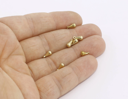 Brass Drop Charms