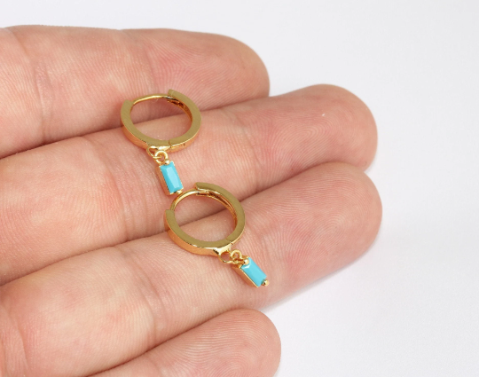 14mm 24k Shiny Gold Earrings, Leverback Earrings , Earwire MLS924