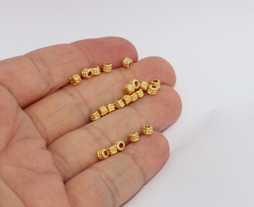 Spacer Beads, Cube Charms