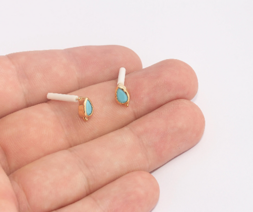 Earrings, Micro Pave Teardrop