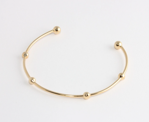 Shiny Gold Wire Ball Bracelet