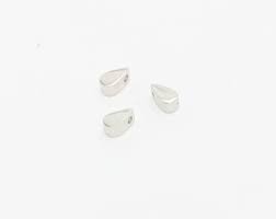 5x10mm Rhodium Drop ,Charms, Tear Drop Charm, MTE712