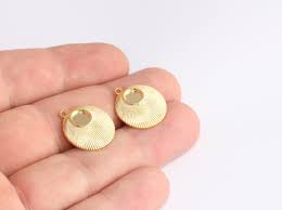 17x20mm 24k Shiny Gold Bezel Settings, Cabochon Settings, SLM663