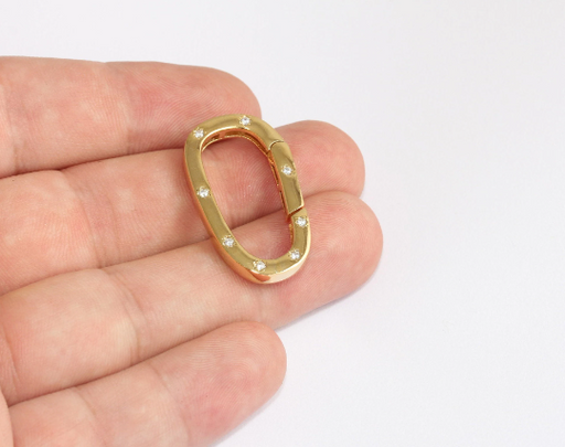 Shiny Gold CZ Clasp