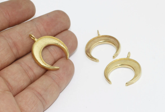 Brass Horn Charms