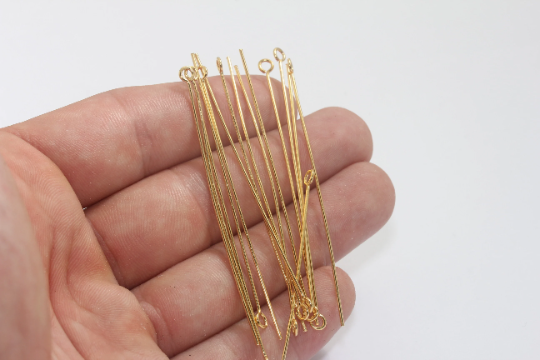 Shiny Gold Eye Pins