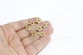 Brass Star Charms