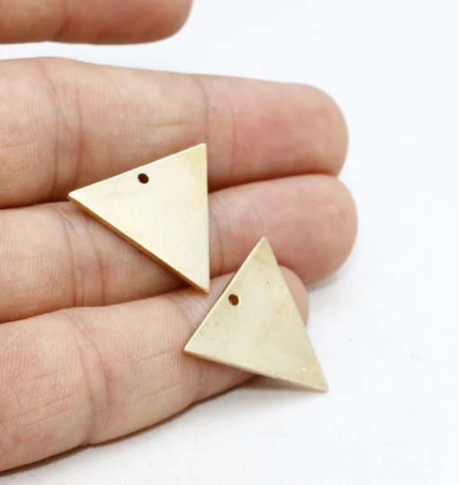 Brass Triangle Pendant