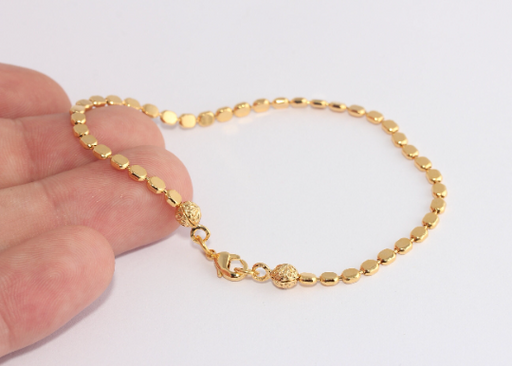 Shiny Gold Ball Bracelet