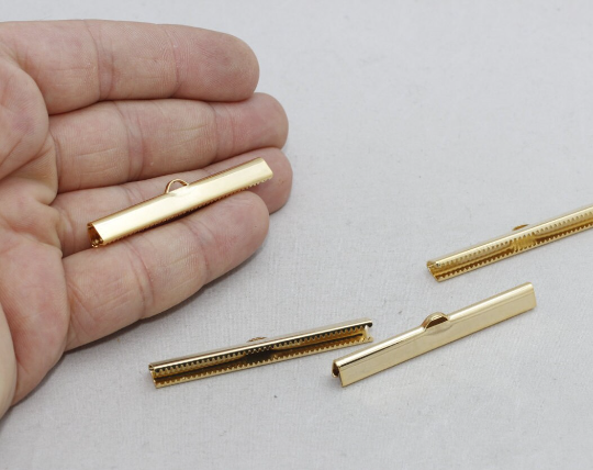 Shiny Gold Ribbon Crimps