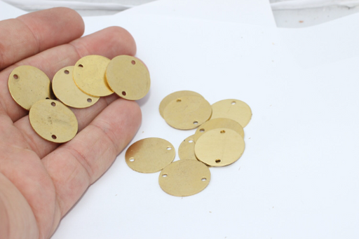 Brass Disc Charms
