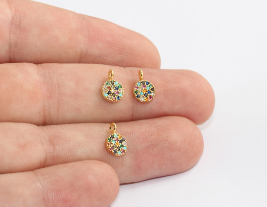 Shiny Gold Drop Charms