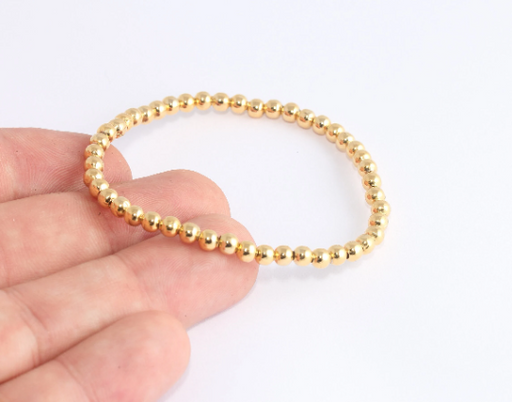 Shiny Gold Beaded Bracelet
