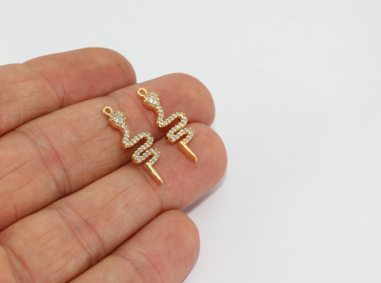 Shiny Gold Snake Charm