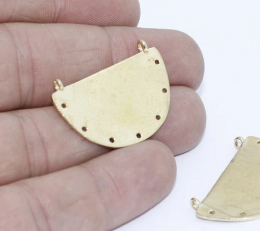Brass Semi Circle Charms