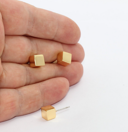 Cube Stud Earrings