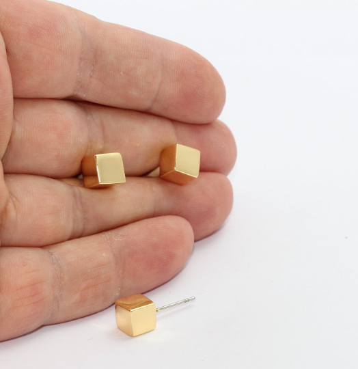 Cube Stud Earrings