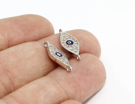 Silver Plated Evil Eye