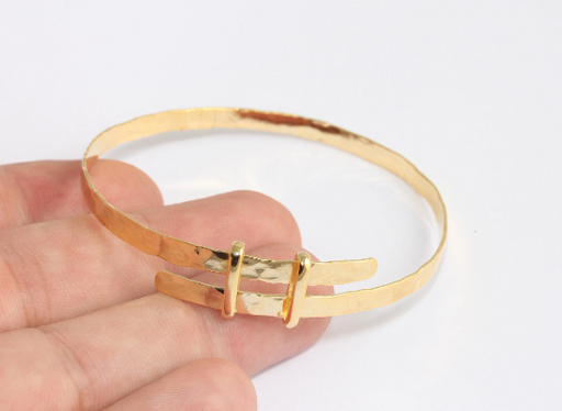 Shiny Gold Bracelet Cuff Adjustable Bracelet