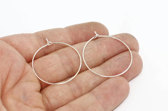 Silver Plated Earring Hoops