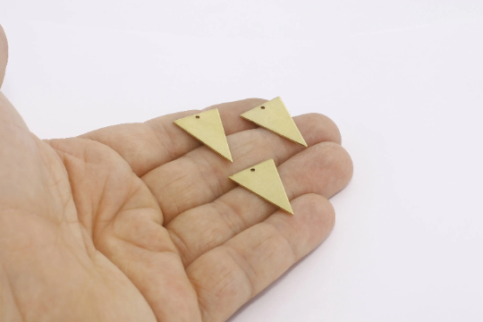 Brass Triangle Charms