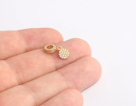 2,5x7mm 24k Shiny Gold Drop Beads, Micro Spacer Beads, CHK676-14