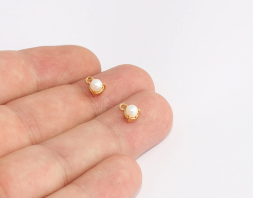 Shiny Gold Drop Charms