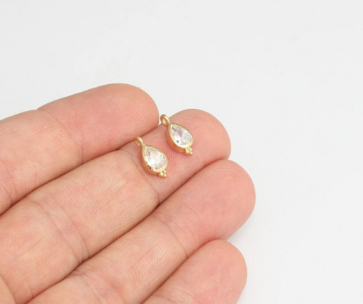 Cz White Crystal Bracelet Charms