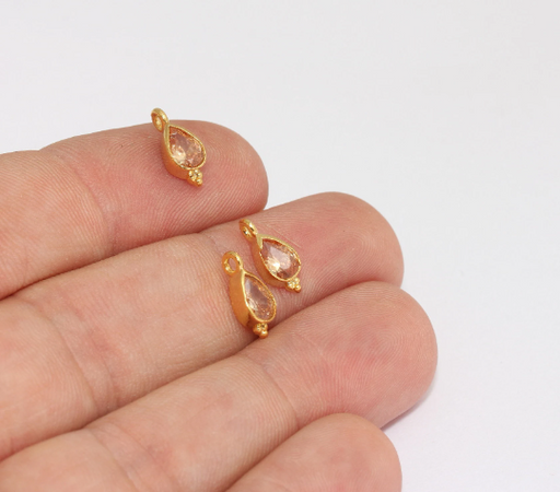 Cz Light Orange Bracelet Charms