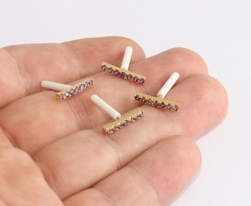 Earrings, Micro Pave